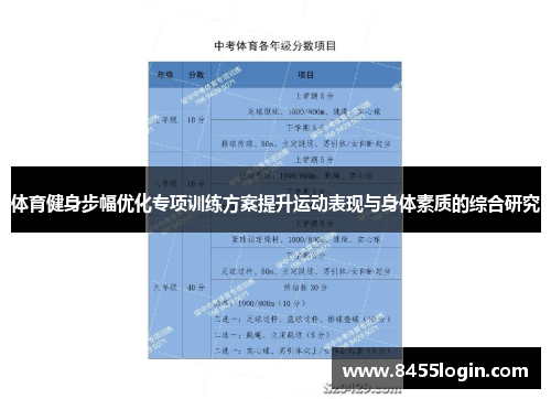 体育健身步幅优化专项训练方案提升运动表现与身体素质的综合研究